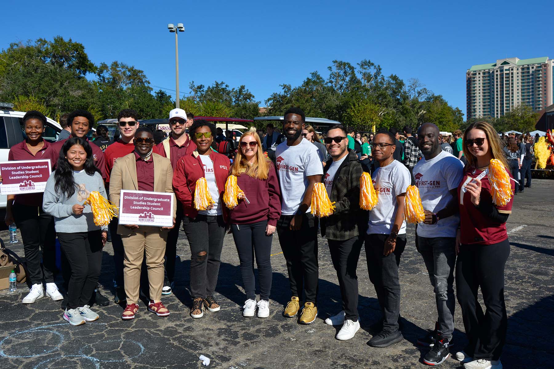 Members of the First-Generation Alumni Network participated in the 2024 Homecoming Parade