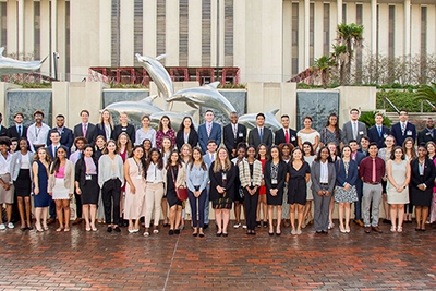 Photo of Students in the 2019 Donald J. Weidner Summer for Undergraduates Program at the College of Law