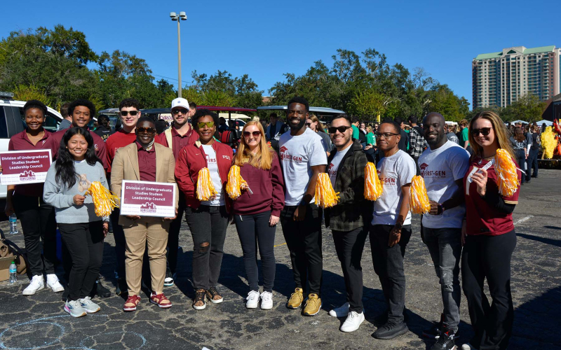 Members of the First-Generation Alumni Network participated in the 2024 Homecoming Parade